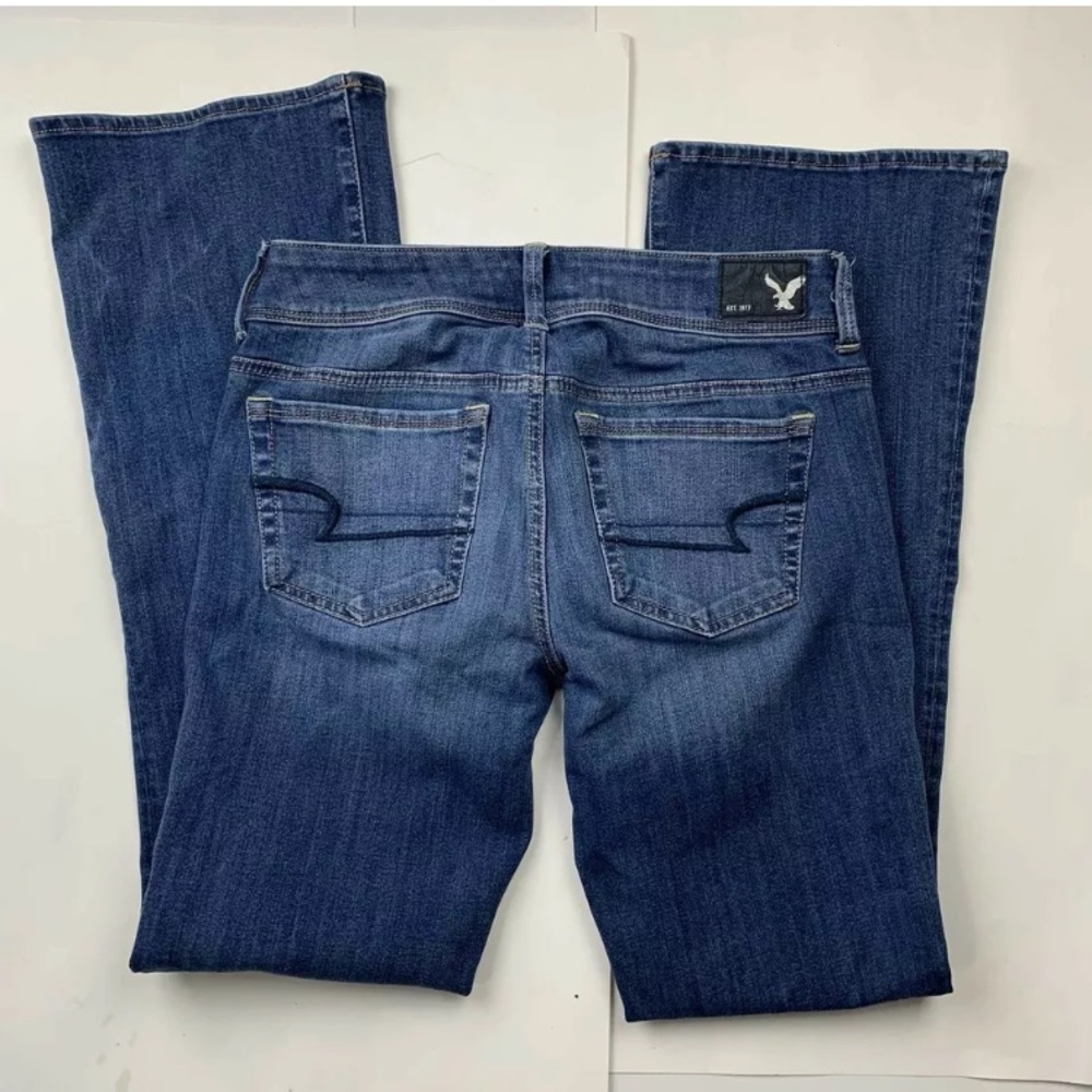 3/$45 American Eagle Womens 4 Jeans Kick Boot Dark
